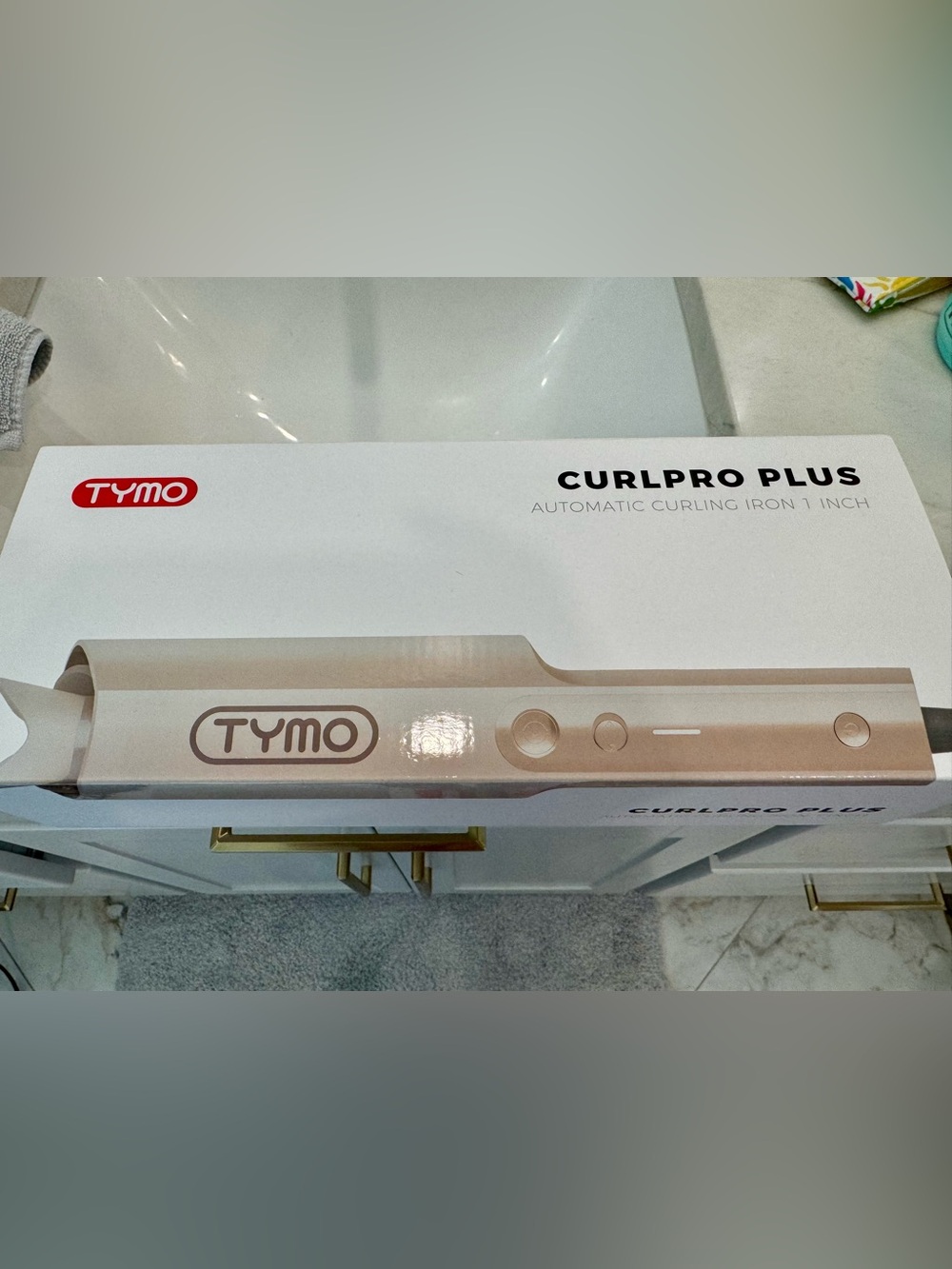 TYMO CurlPro Plus 1" Automatic Curling Iron - Rose Gold/White